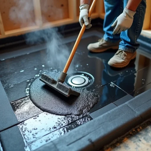 What Is Hot Mopping a Shower Pan