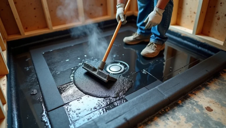 What Is Hot Mopping a Shower Pan