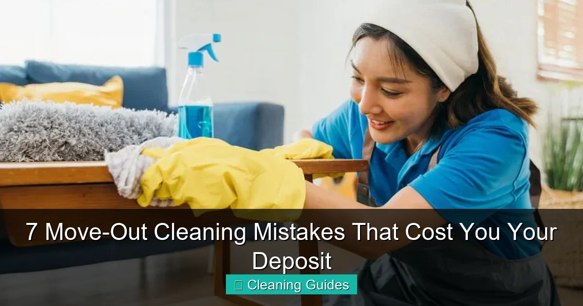 7 Move-Out Cleaning Mistakes That Cost You Your Deposit