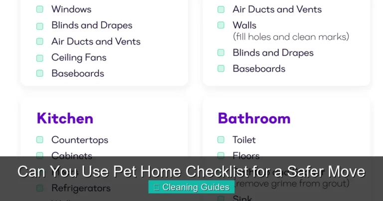 Can You Use Pet Home Checklist for a Safer Move
