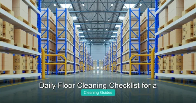 Daily Floor Cleaning Checklist for a Spotless Home