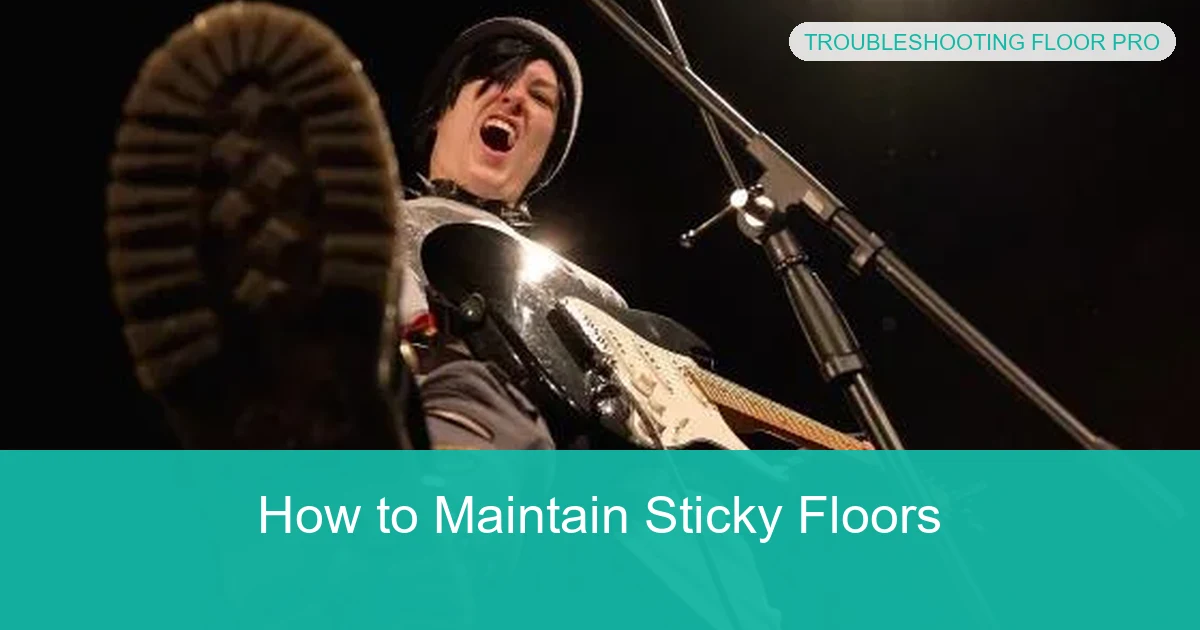 How to Maintain Sticky Floors