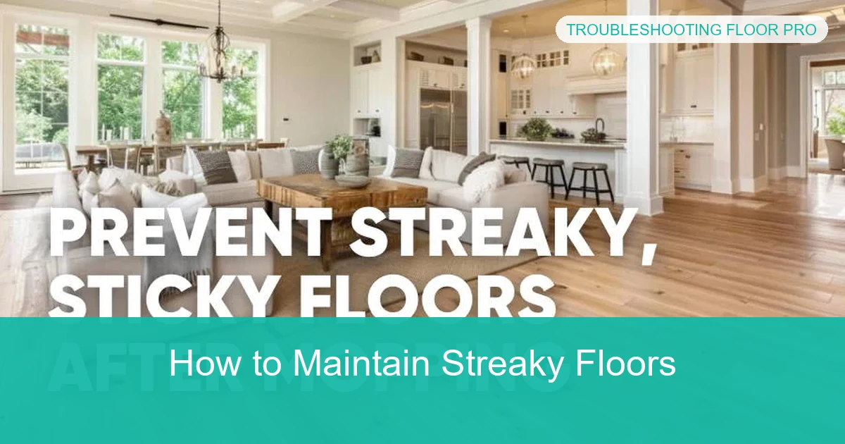 How to Maintain Streaky Floors