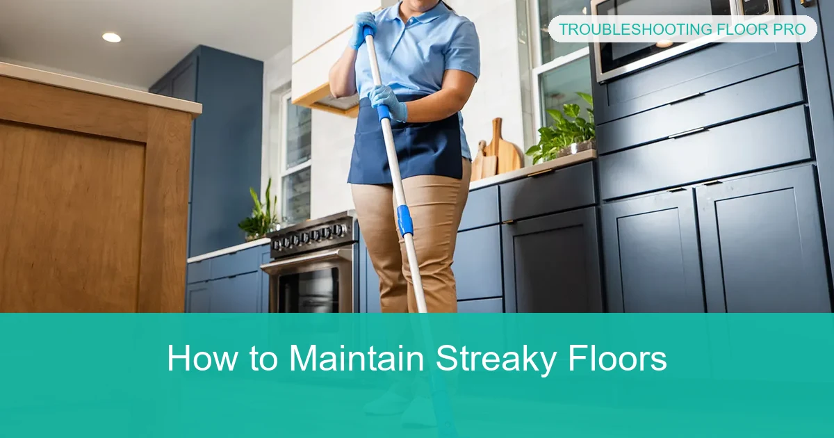 How to Maintain Streaky Floors