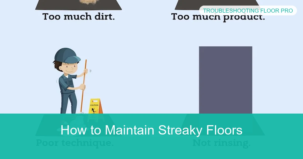 How to Maintain Streaky Floors