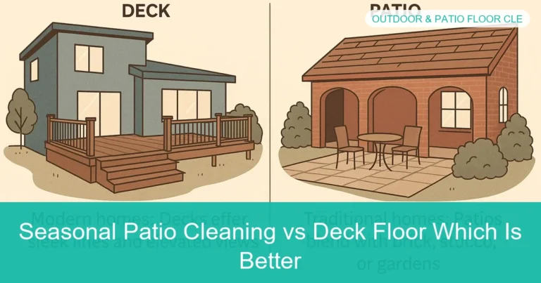 Complete visual guide to Seasonal Patio Cleaning vs Deck Floor Which Is Better
