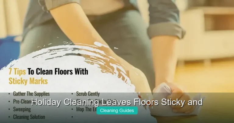 Why Holiday Cleaning Leaves Floors Sticky and How to Fix It