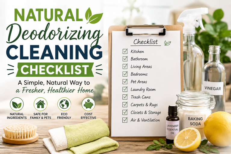 Natural Deodorizing Cleaning Checklist: Keep Your Home Fresh Without Harsh Chemicals