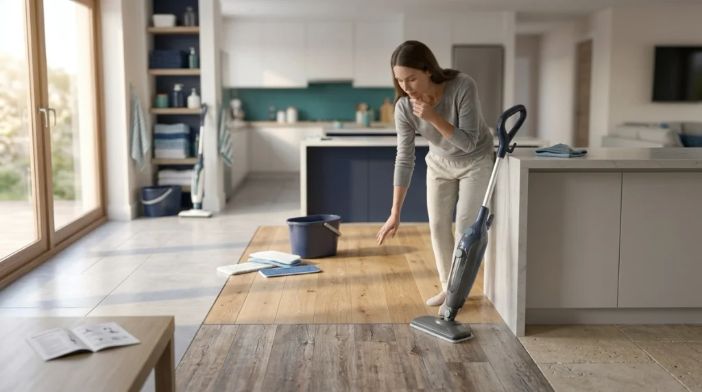 Home floors evaluated for steam mop safety