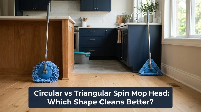 Circular vs Triangular Spin Mop Head