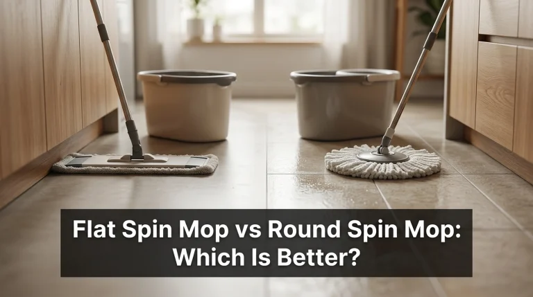 Flat Spin Mop vs Round Spin Mop