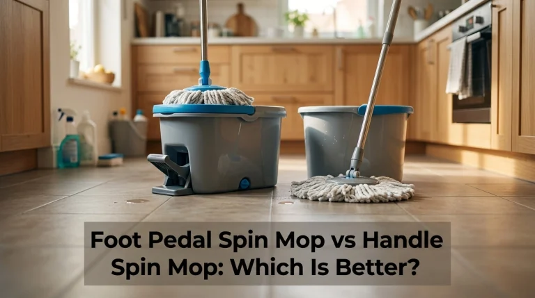 Foot Pedal Spin Mop vs Handle Spin Mop
