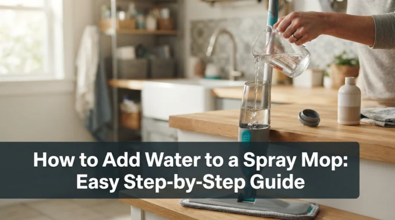 How to Add Water to a Spray Mop Easy Step-by-Step Guide