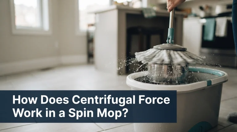 How Does Centrifugal Force Work in a Spin Mop